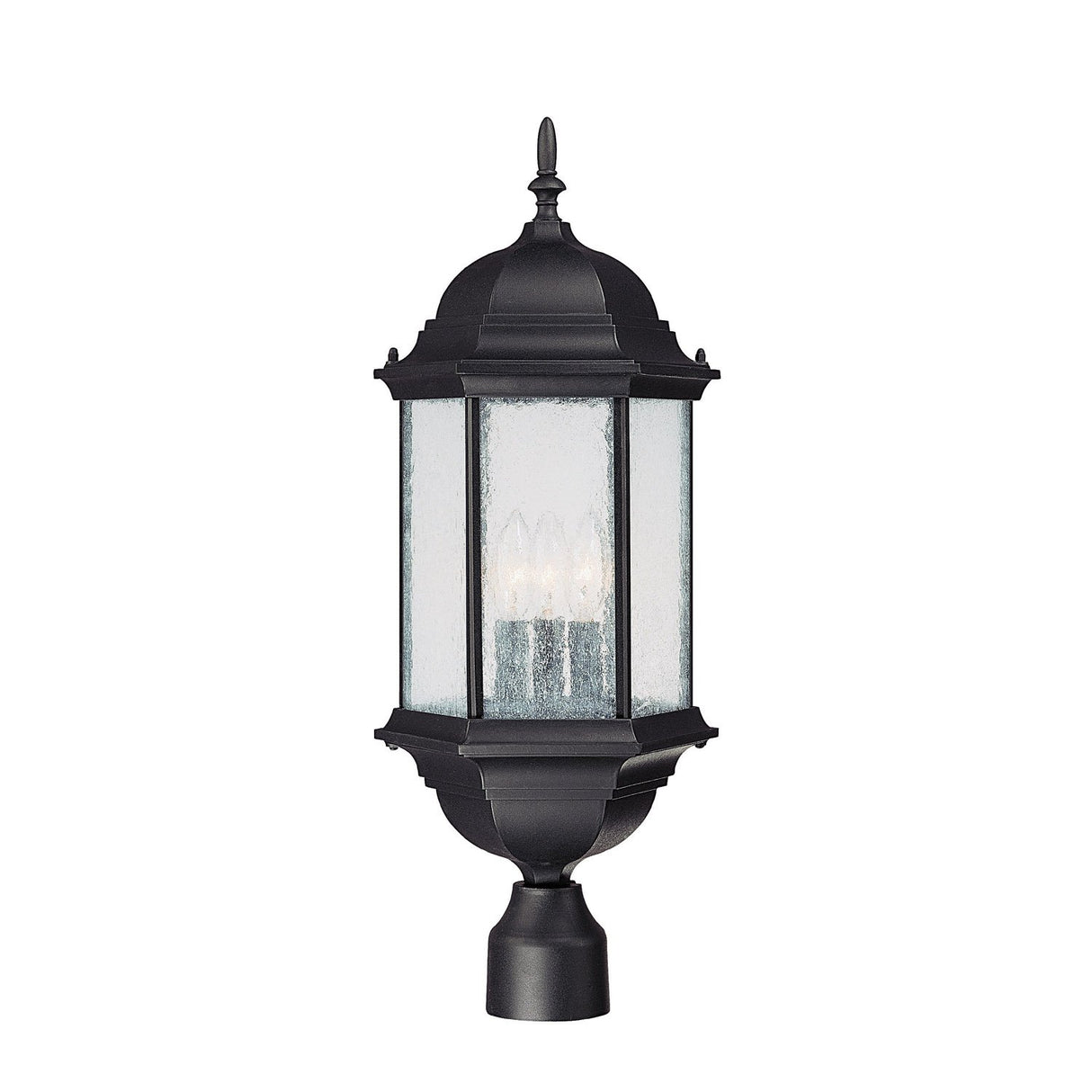 Capital Lighting 9837BK Main Street 3 Light Outdoor Post Lantern Black