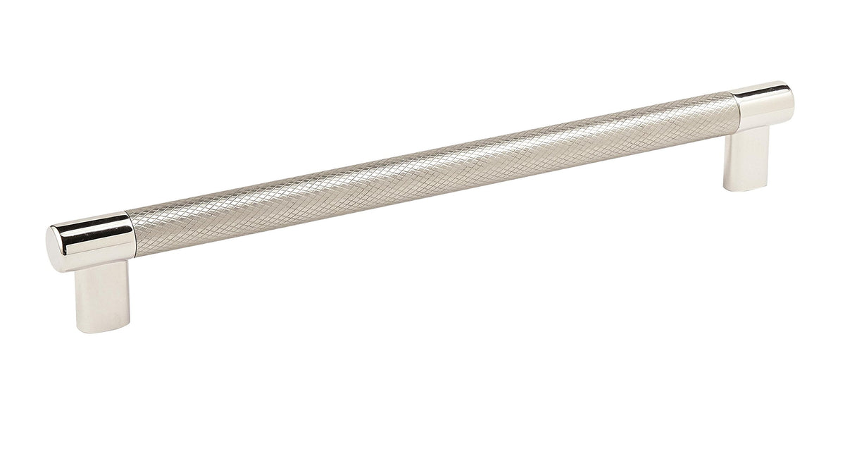 Amerock Cabinet Pull Polished Nickel/Stainless Steel 10-1/16 inch (256 mm) Center to Center Esquire 1 Pack Drawer Pull Drawer Handle Cabinet Hardware