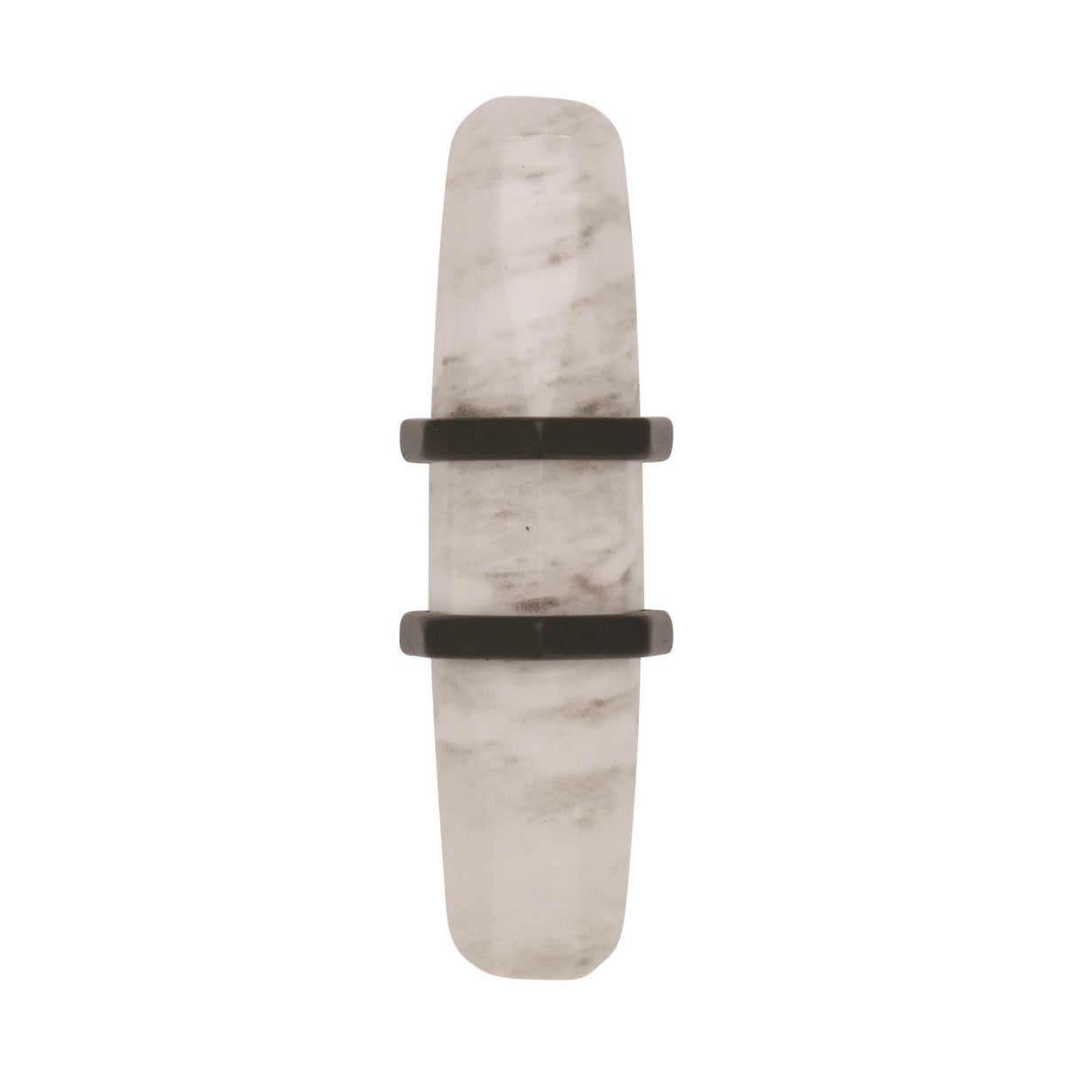 Amerock Cabinet Knob Marble White/Black Bronze 2-1/2 inch (64 mm) Length Carrione 1 Pack Drawer Knob Cabinet Hardware