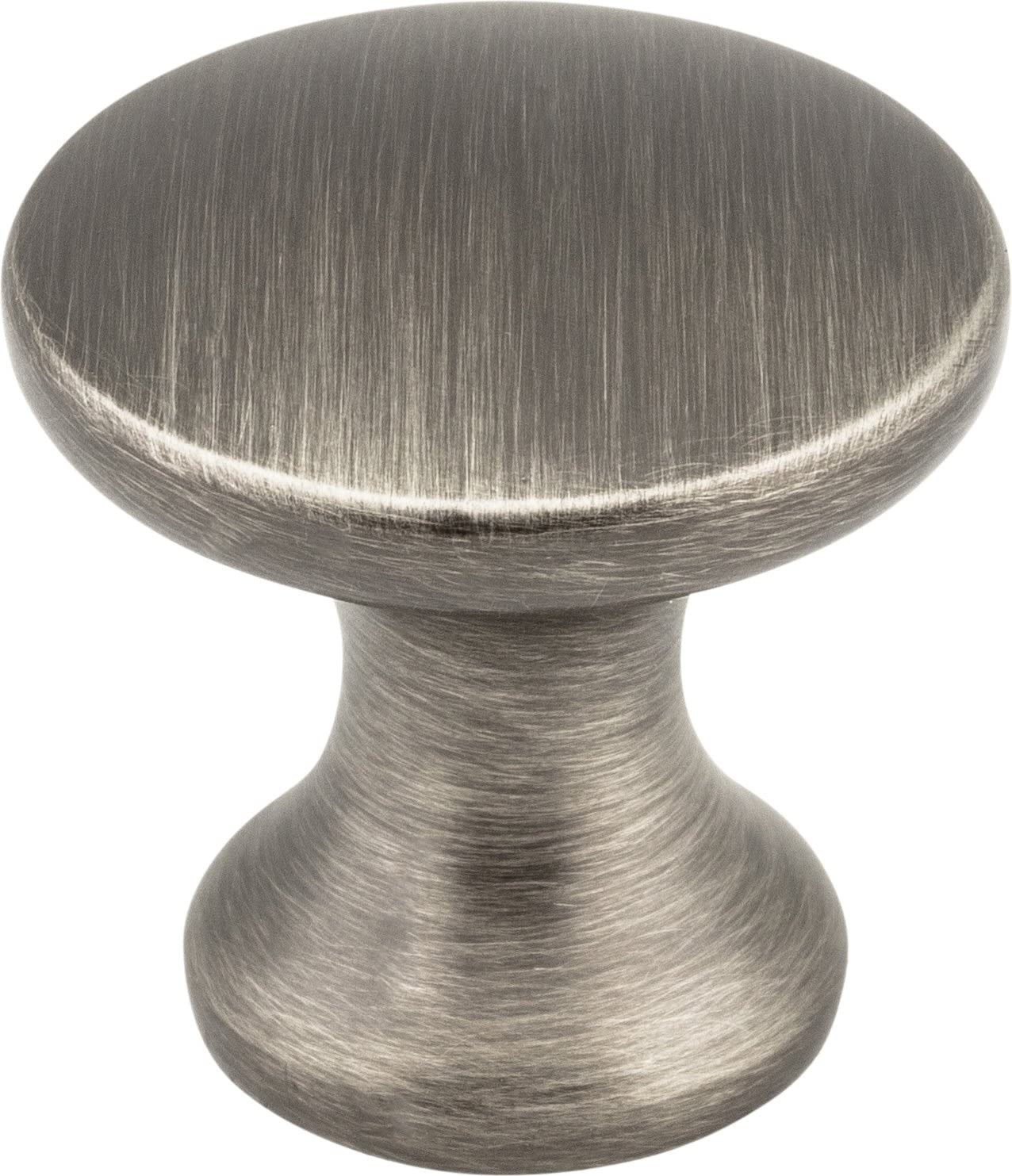 Elements 3915-BNBDL 1" Diameter Brushed Pewter Slade Cabinet Mushroom Knob