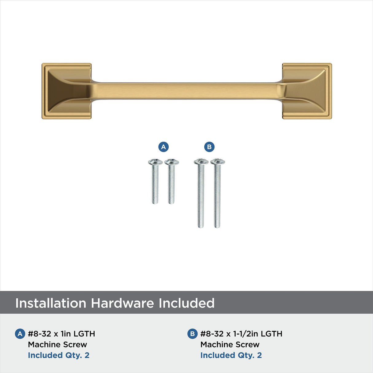 Amerock Cabinet Pull Champagne Bronze 3-3/4 inch (96 mm) Center-to-Center Exceed 1 Pack Drawer Pull Cabinet Handle Cabinet Hardware