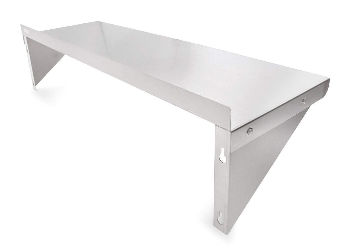 John Boos EWS8-1260 Stainless Steel Standard Wall Shelf, 60" Length x 12" Width