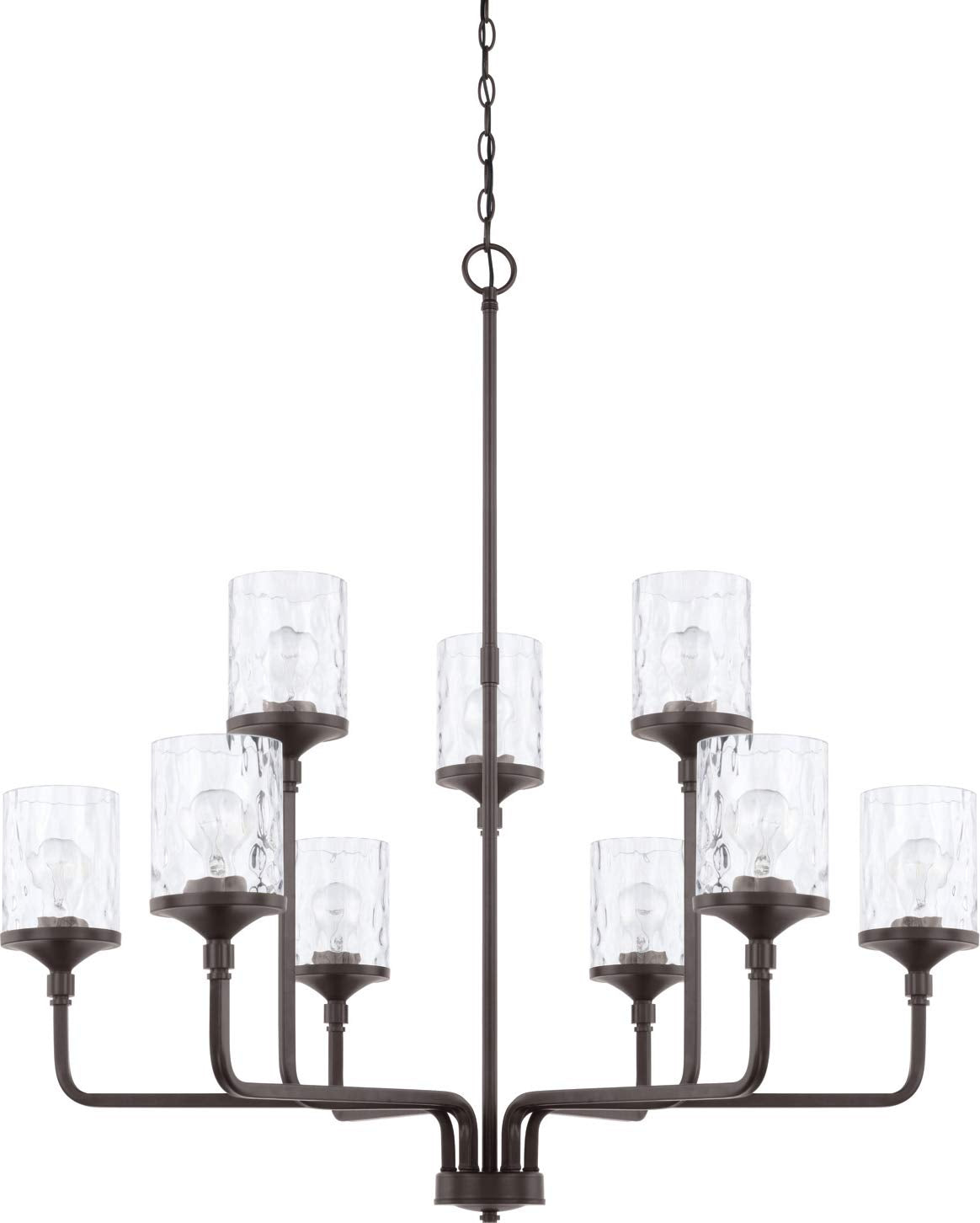 Capital Lighting 428891BZ-451 Colton 9 Light Chandelier Bronze