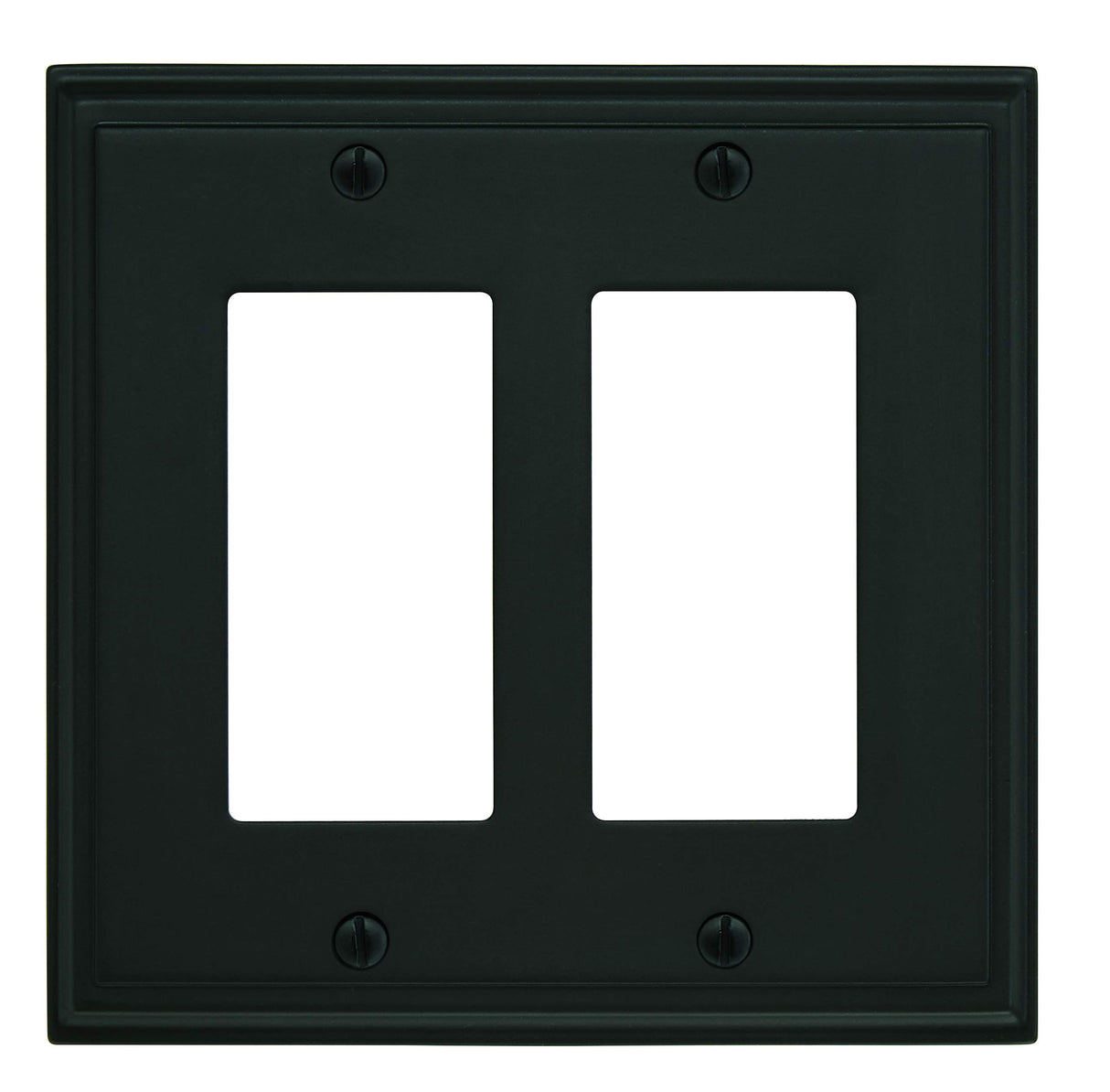 Amerock Wall Plate Black Bronze 2 Rocker Switch Plate Cover Mulholland 1 Pack Decora Wall Plate Light Switch Cover