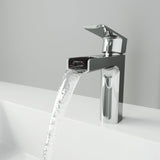 VIGO Ileana 6.75 inch H Single Hole Single Handle Single Hole Bathroom Faucet in Chrome - Bathroom Sink Faucet VG01042CH