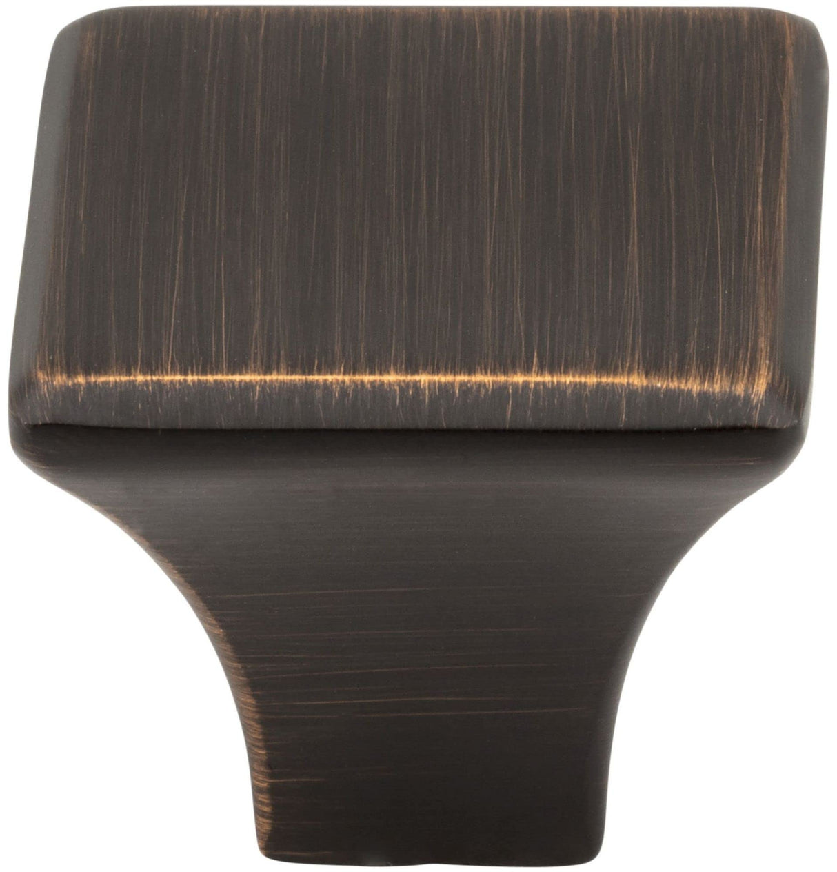Jeffrey Alexander 972DBAC 1-1/8" Overall Length Brushed Oil Rubbed Bronze Square Marlo Cabinet Knob