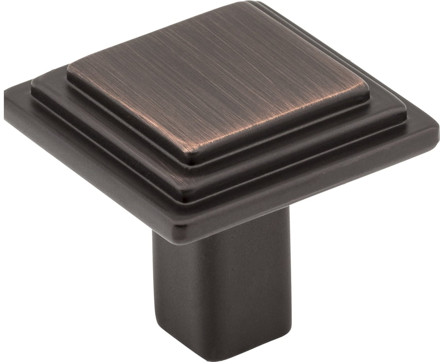 Elements 351DBAC 1-1/8" Overall Length Brushed Oil Rubbed Bronze Square Calloway Cabinet Knob