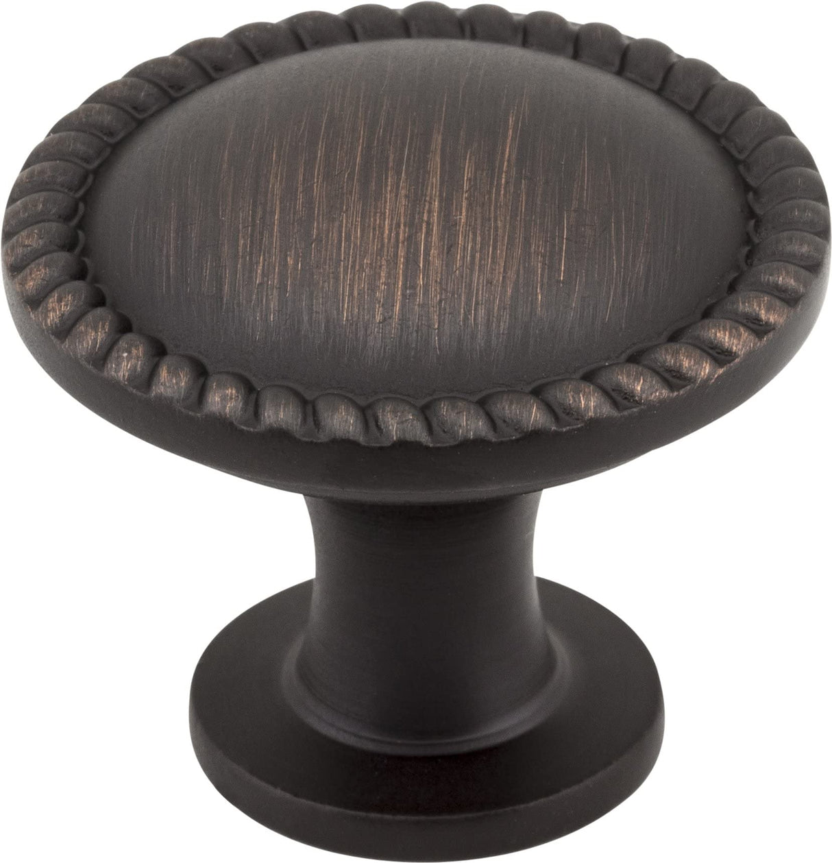 Elements Z115DBAC 1-1/4" Diameter Brushed Oil Rubbed Bronze Round Rope Detailed Lindos Cabinet Knob