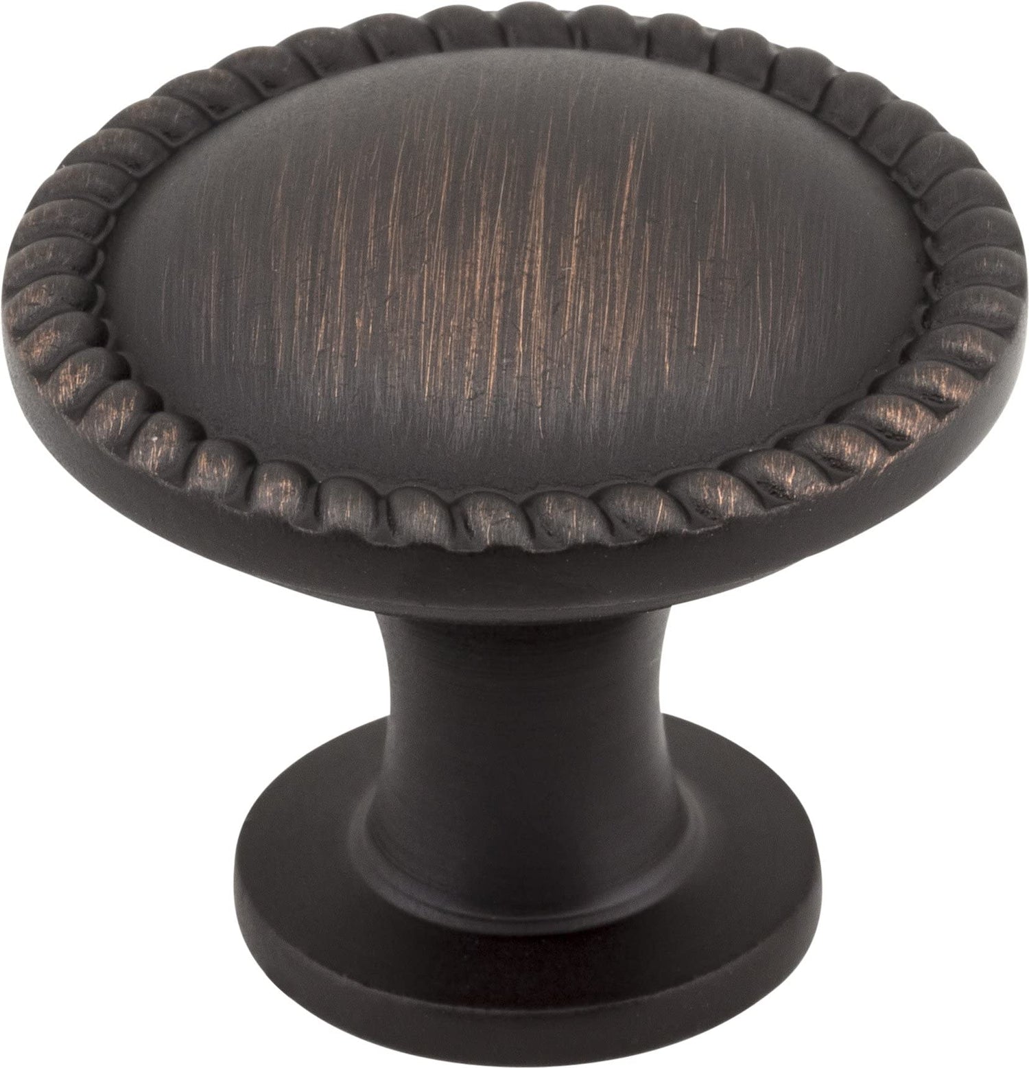 Elements Z115DBAC 1-1/4" Diameter Brushed Oil Rubbed Bronze Round Rope Detailed Lindos Cabinet Knob