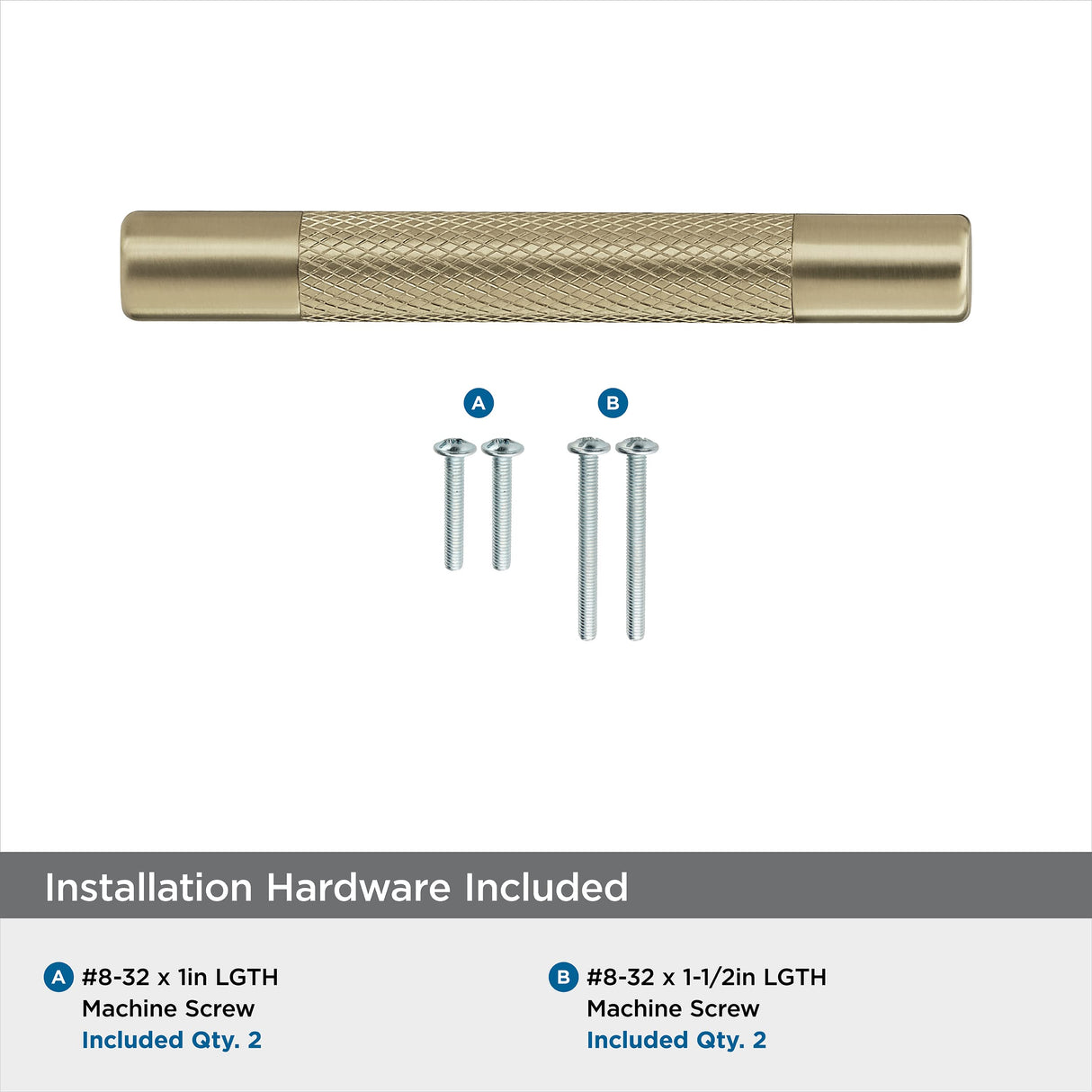 Amerock Kitchen Cabinet Pull Golden Champagne 3 in & -3/4 in (76 mm & 96 mm) Center-to-Center Bronx 1 Pack Furniture Hardware Cabinet Handle Bathroom Drawer Pull