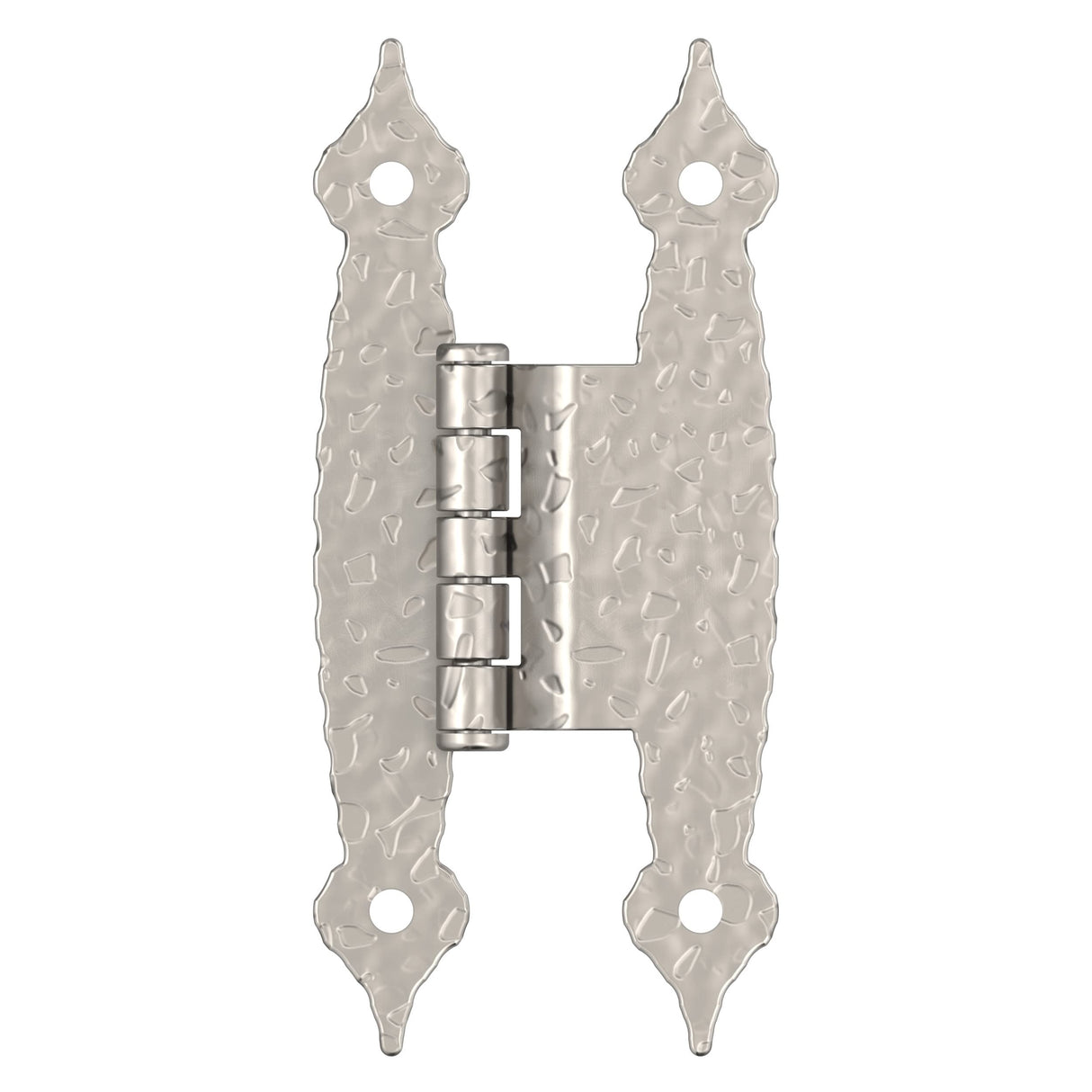 Amerock BPR3406G10 Cabinet Hinge 3/8 in (10 mm) Offset Non-Self Closing Face Mount Satin Nickel Kitchen Cabinet Door Hinge 1 Pair/2 Pack Functional Hardware