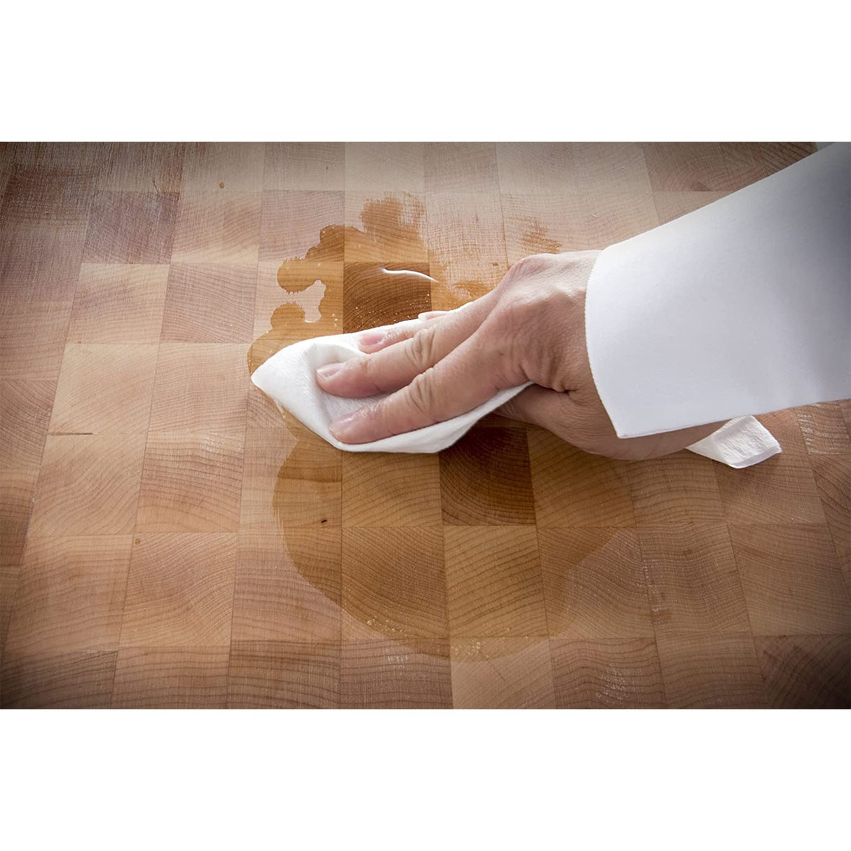 John Boos MYS128 Extra Large 1 Gallon Mystery Butcher Block Oil for Food Preparation Surfaces and Equipment with Natural White Mineral Beeswax GALLON (128 OZ) OF MYSTERY OIL