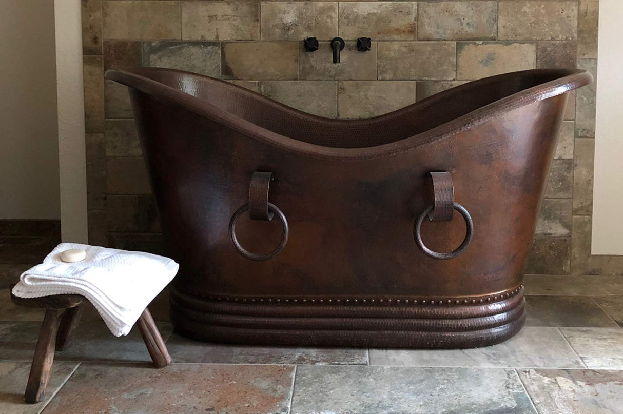 Double 60" x 32" Slipper Bathtub