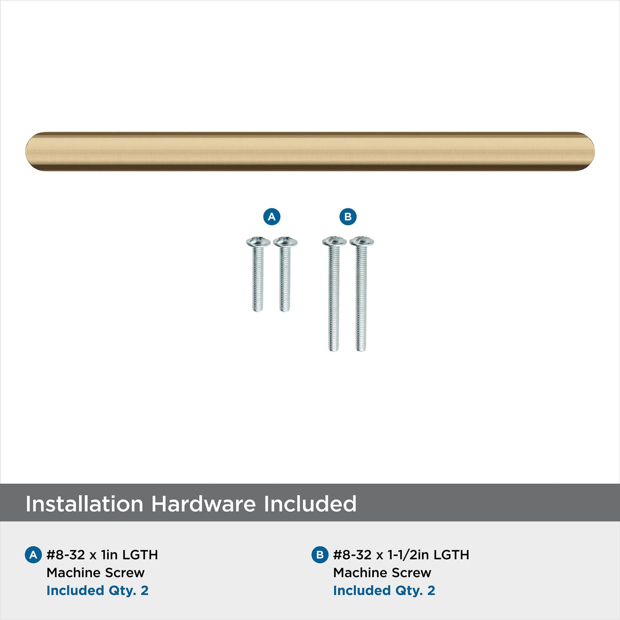 Amerock Cabinet Pull Champagne Bronze 6-5/16 in (160 mm) Center-to-Center Drawer Pull Revolve Kitchen and Bath Hardware Furniture Hardware