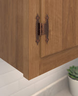 Amerock Cabinet Hinge 3/8 inch (10 mm) Offset Hinge Antique Copper 2 Pack Non Self-Closing Hinge H-Type Hinge Cabinet Door Hinge
