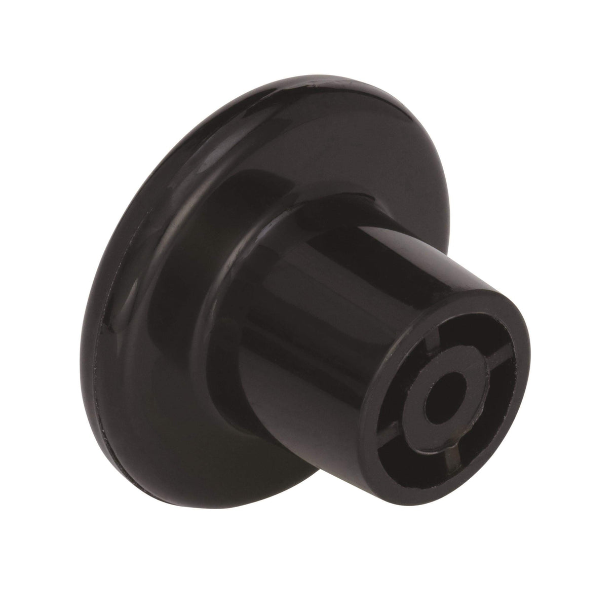 Amerock BP802PBK 1-1/4" Black Plastic Knob