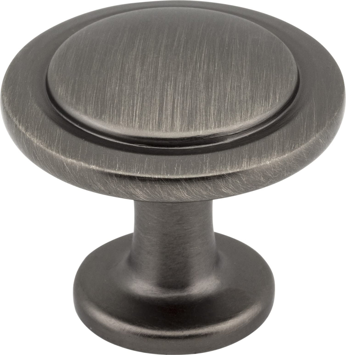 Elements 3960-BNBDL 1-1/4" Diameter Brushed Pewter Round Button Gatsby Cabinet Knob