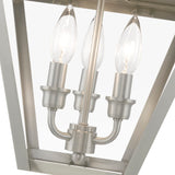 Wentworth 3 Light Outdoor Pendant in Natural Brass (27220-08)