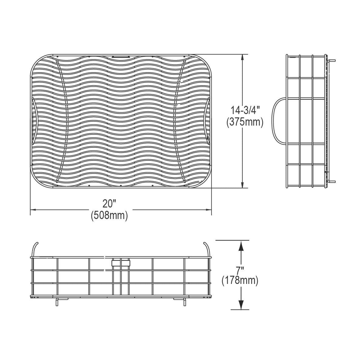 Elkay LKWRB2115SS Stainless Steel Rinsing Basket