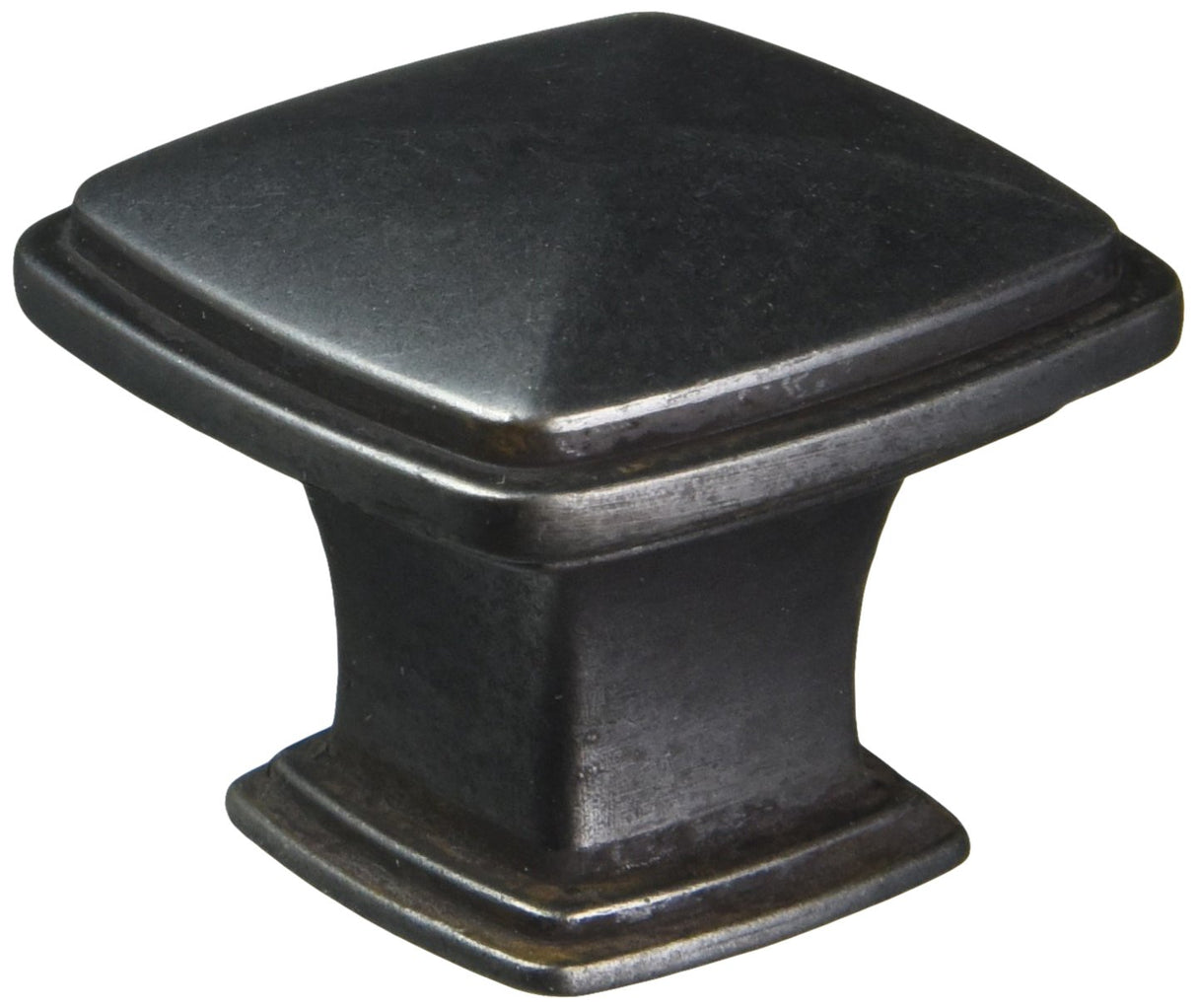 Jeffrey Alexander 1091DACM 1-3/16" Overall Length Gun Metal Square Milan 1 Cabinet Knob