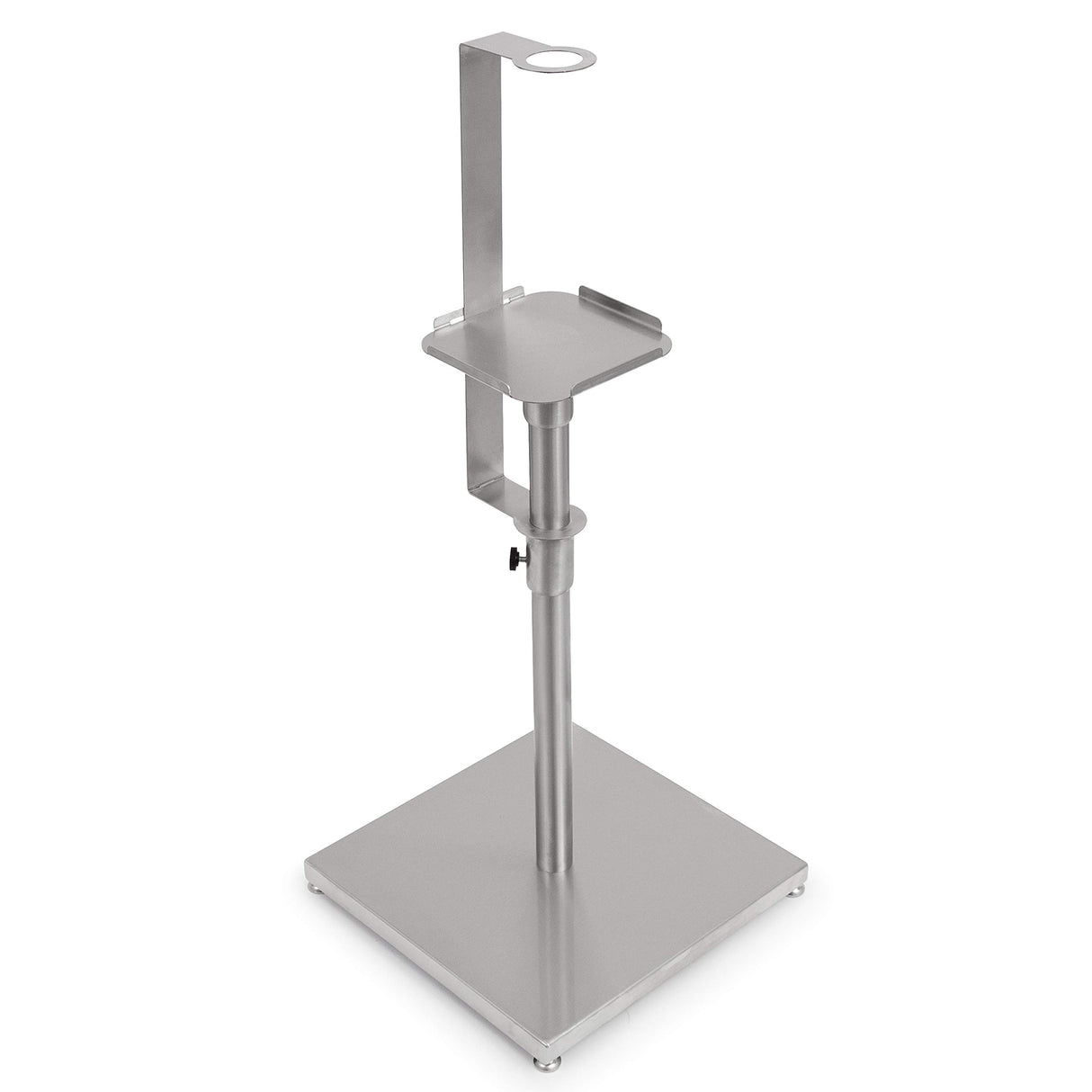 John Boos SDS-SB-3 Commercial Adjustable Stainless Steel Hand Sanitizer Jug Dispenser Holder/Stand, Maximum Height 52"