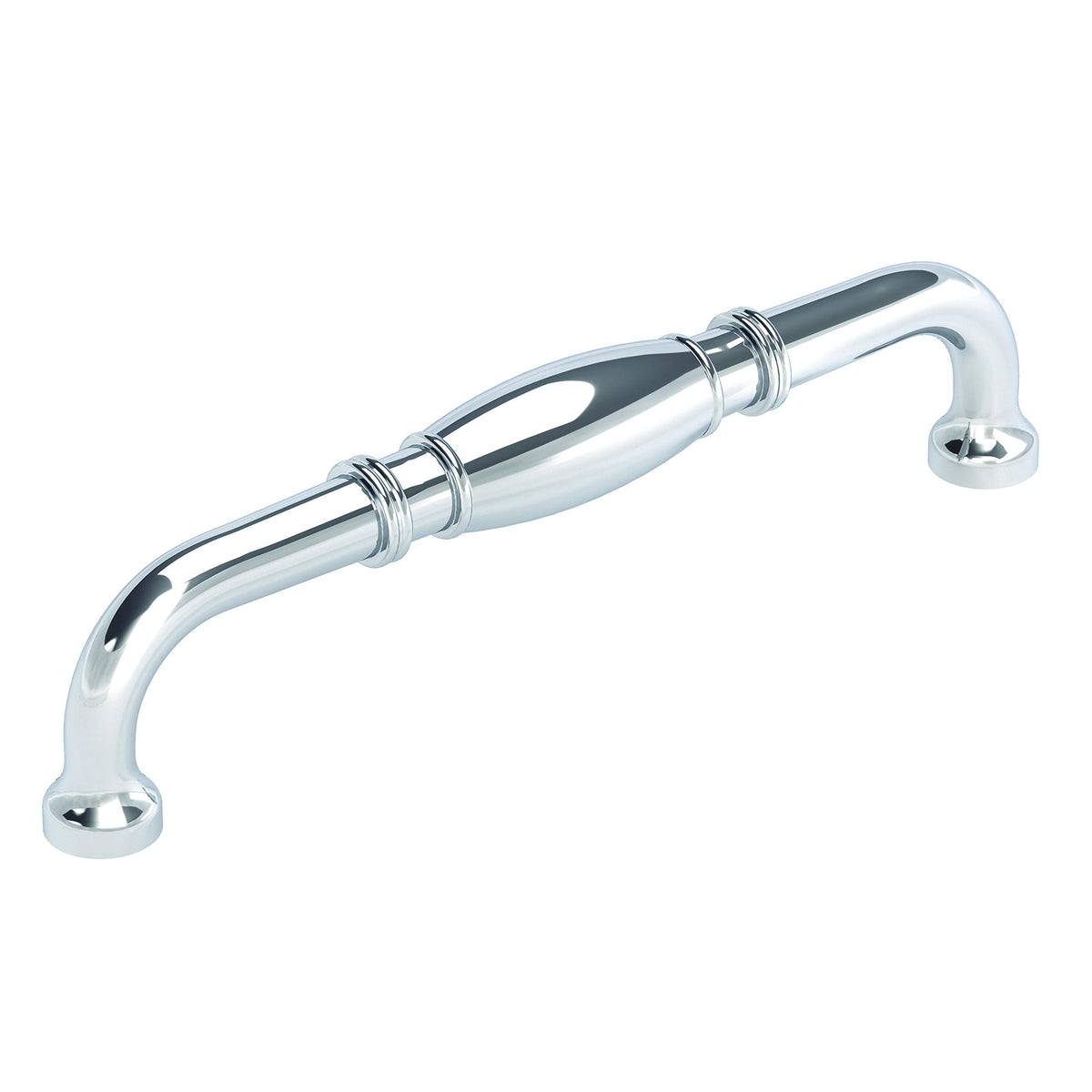 Amerock Cabinet Pull Polished Chrome 6-5/16 inch (160 mm) Center-to-Center Granby 1 Pack Drawer Pull Drawer Handle Cabinet Hardware
