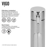 VIGO Grant 12.75 inch H Single Hole Single Handle Bathroom Faucet in Chrome - Vessel Sink Faucet VG03003CH