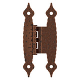 Amerock Cabinet Hinge 3/8 inch (10 mm) Offset Hinge Antique Copper 2 Pack Non Self-Closing Hinge H-Type Hinge Cabinet Door Hinge