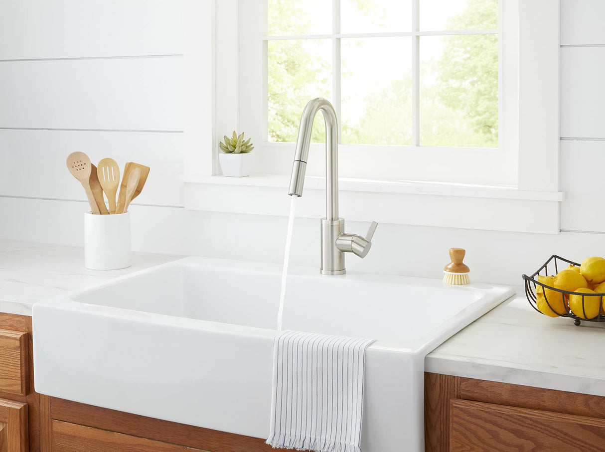 Gerber D457230SS Stainless Steel Amalfi Single Handle Pull-down Kitchen Faucet