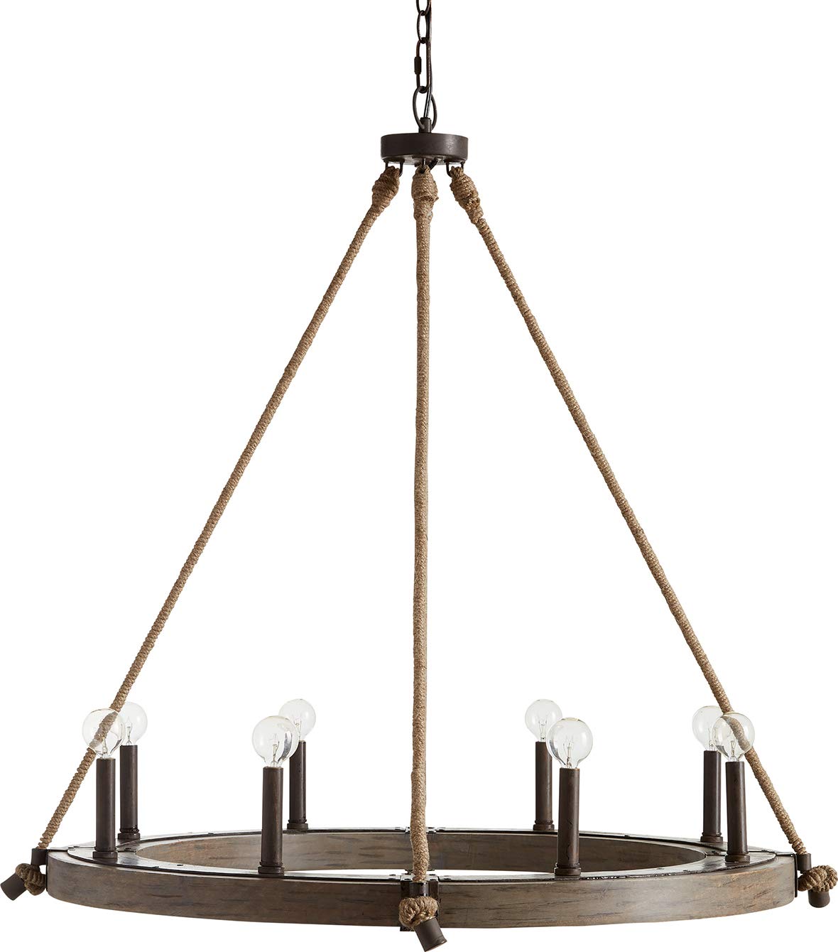 Capital Lighting 429681NG Tybee 8 Light Chandelier Nordic Grey