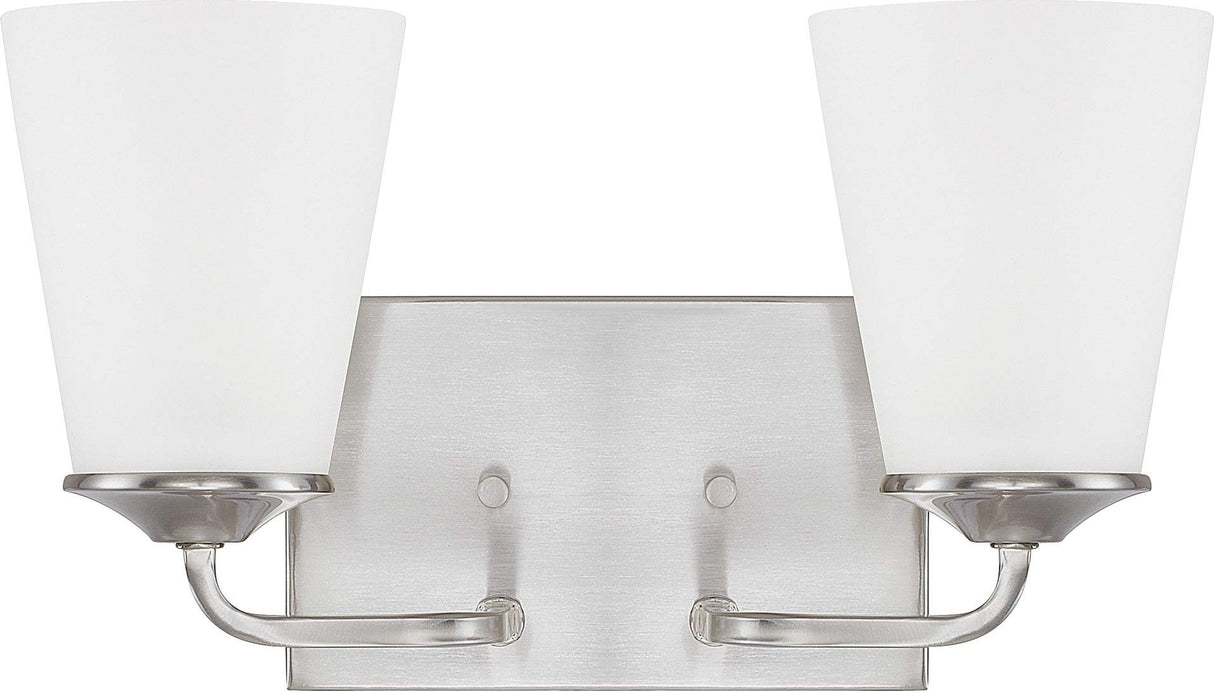 Capital Lighting 114121BN-331 Braylon 2 Light Vanity Brushed Nickel