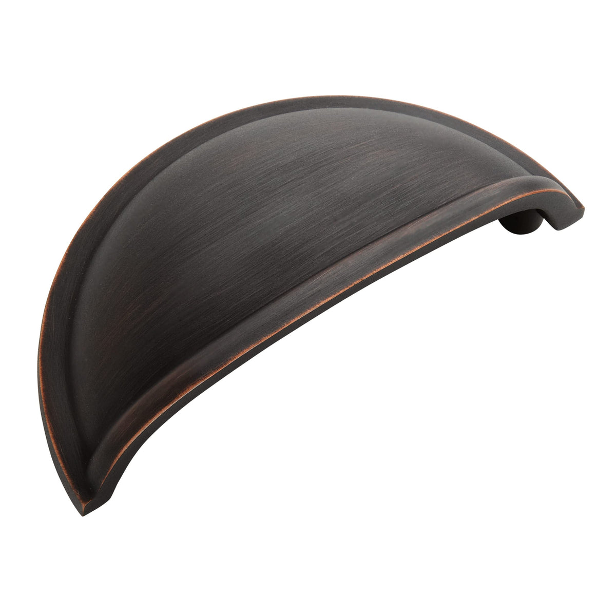 Amerock Cabinet Cup Pull Oil Rubbed Bronze 3 inch (76 mm) Center to Center Cup Pulls 1 Pack Drawer Pull Drawer Handle Cabinet Hardware