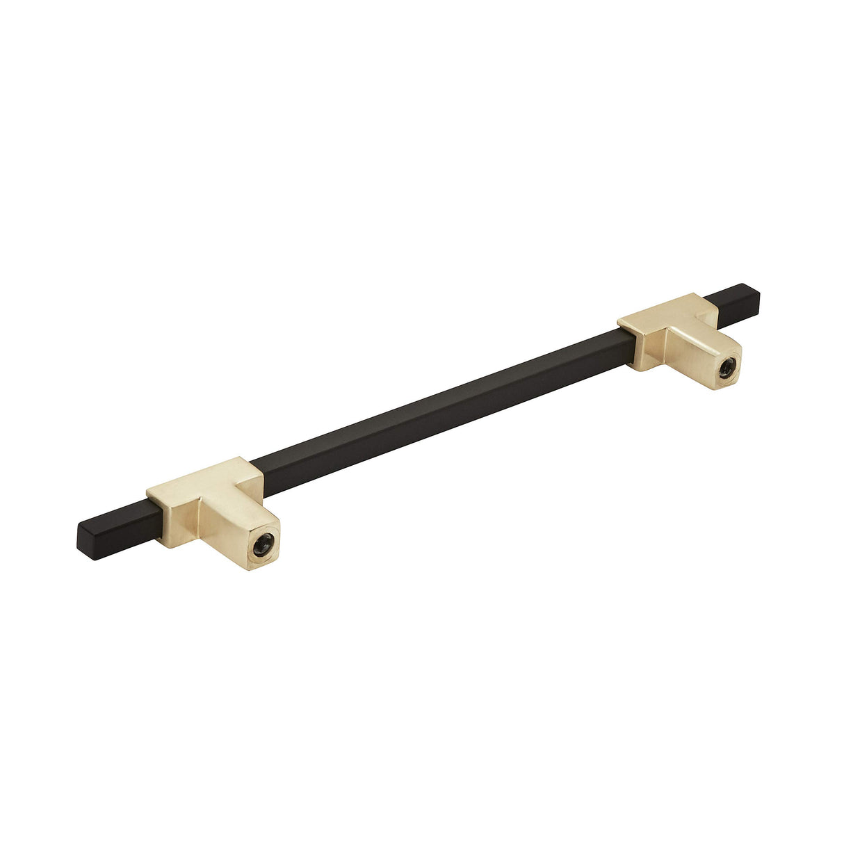 Amerock Cabinet Pull Brushed Gold/Matte Black 6-5/16 inch (160 mm) Center to Center Urbanite 1 Pack Drawer Pull Drawer Handle Cabinet Hardware