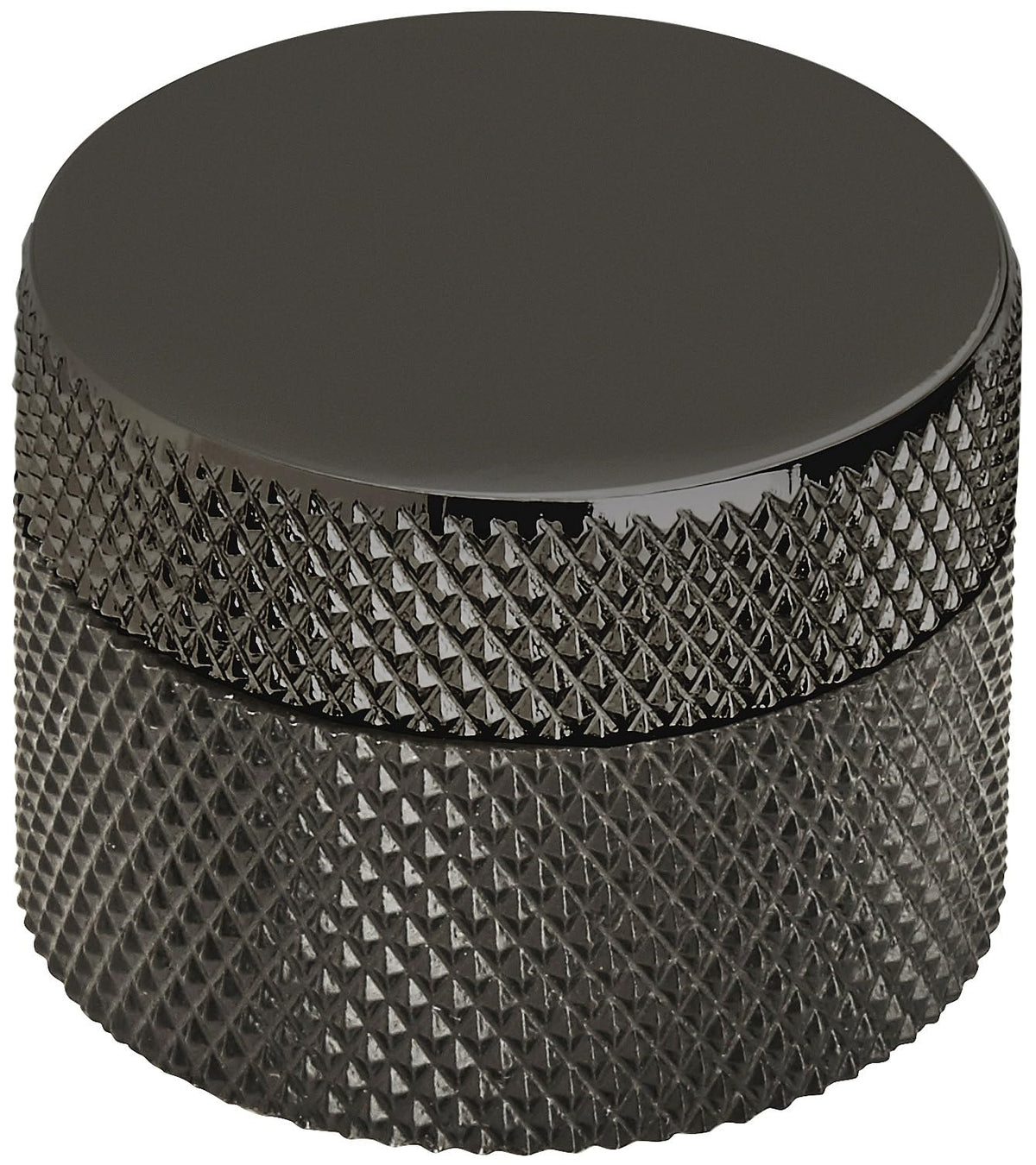 Amerock Cabinet Knob Matte Black 1-1/4 inch (32 mm) Diameter Transcendent 1 Pack Drawer Knob Cabinet Hardware