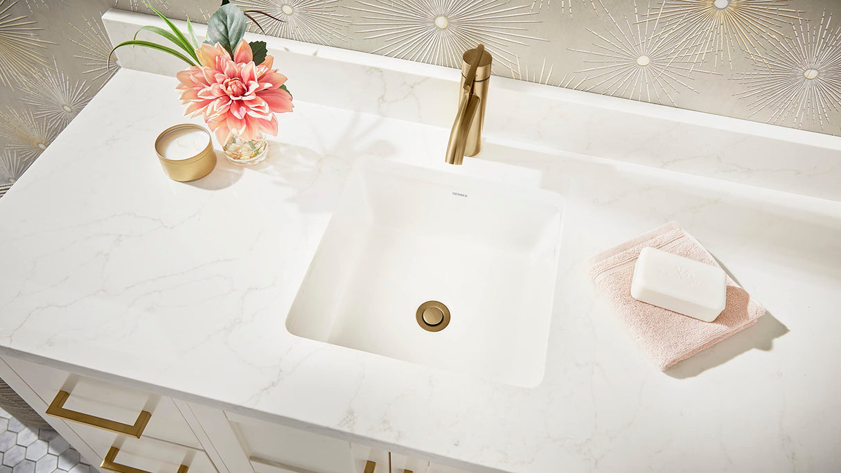 Gerber D225258BB Parma Single Handle Bathroom Faucet With Metal Pop-up Drain - BR...