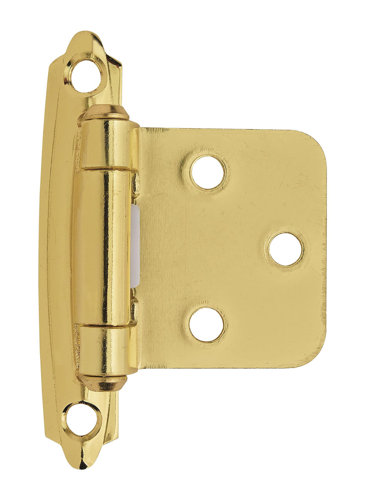 Amerock Cabinet Hinge Variable Overlay Hinge Polished Brass 2 Pack Self-Closing Hinge Face Mount Hinge Cabinet Door Hinge