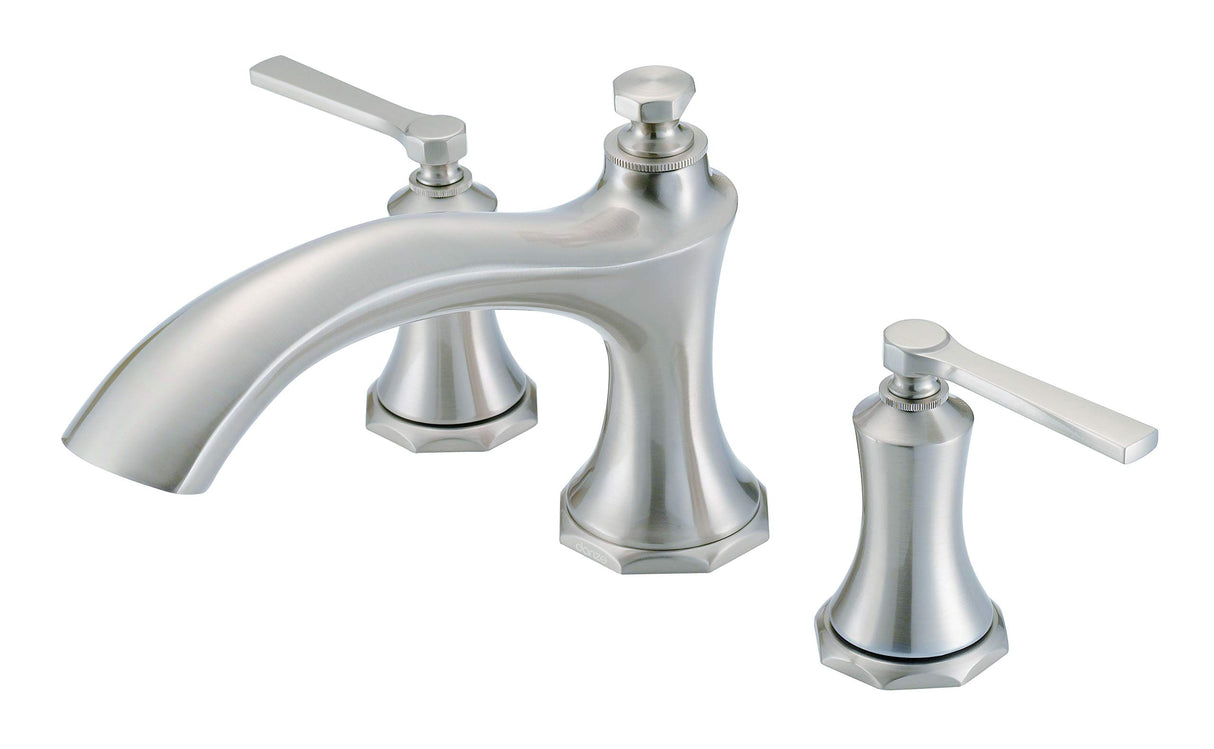 Gerber D300928BNT Brushed Nickel Draper Three Piece Roman Tub Trim Kit