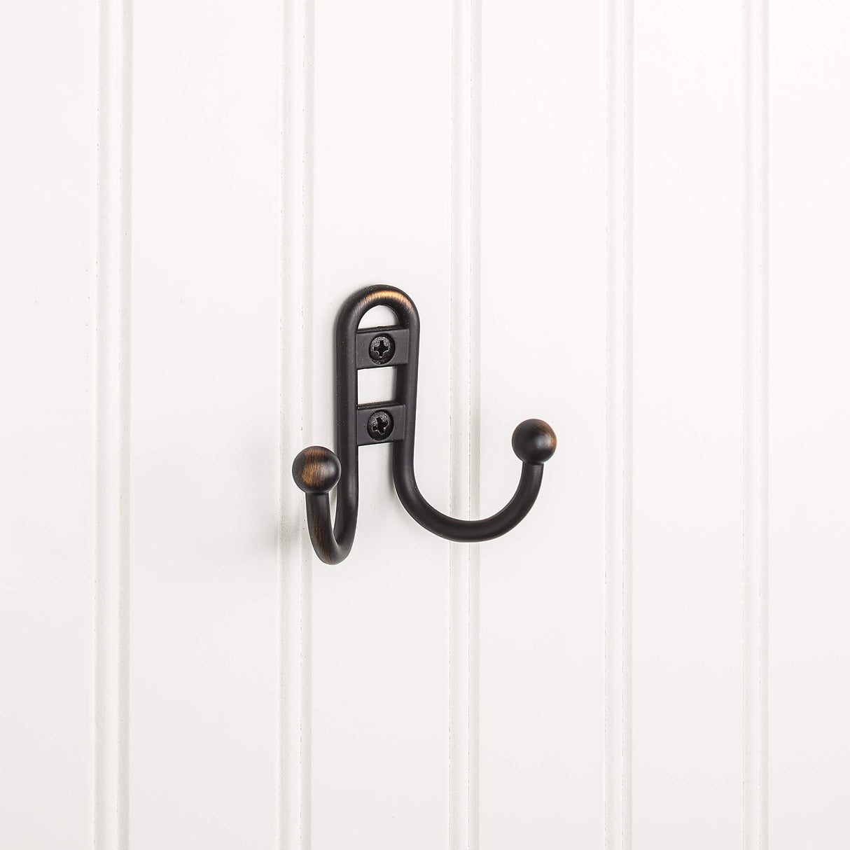 Elements YD25-256DBAC 2-9/16" Brushed Oil Rubbed Bronze Classic Double Prong Ball End Wall Mounted Hook