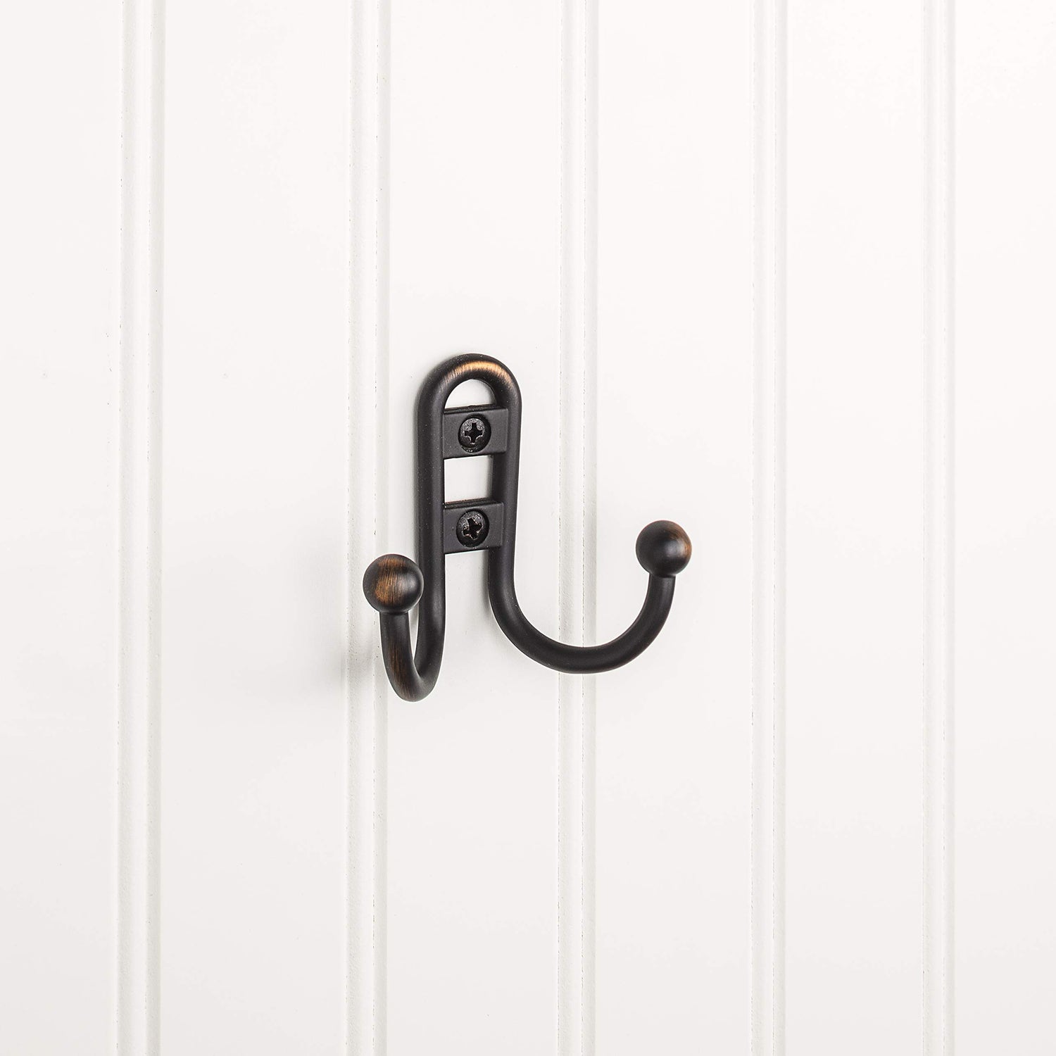 Elements YD25-256DBAC 2-9/16" Brushed Oil Rubbed Bronze Classic Double Prong Ball End Wall Mounted Hook