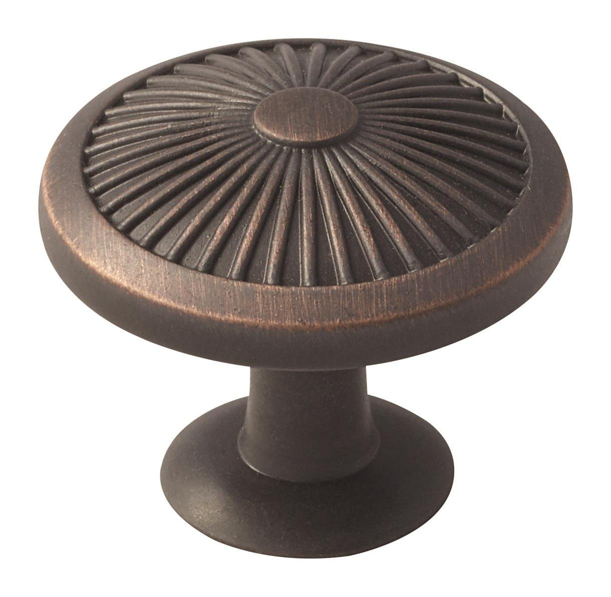 Amerock Cabinet Knob Oil Rubbed Bronze 1-3/8 inch (35 mm) Diameter Crawford 1 Pack Drawer Knob Cabinet Hardware