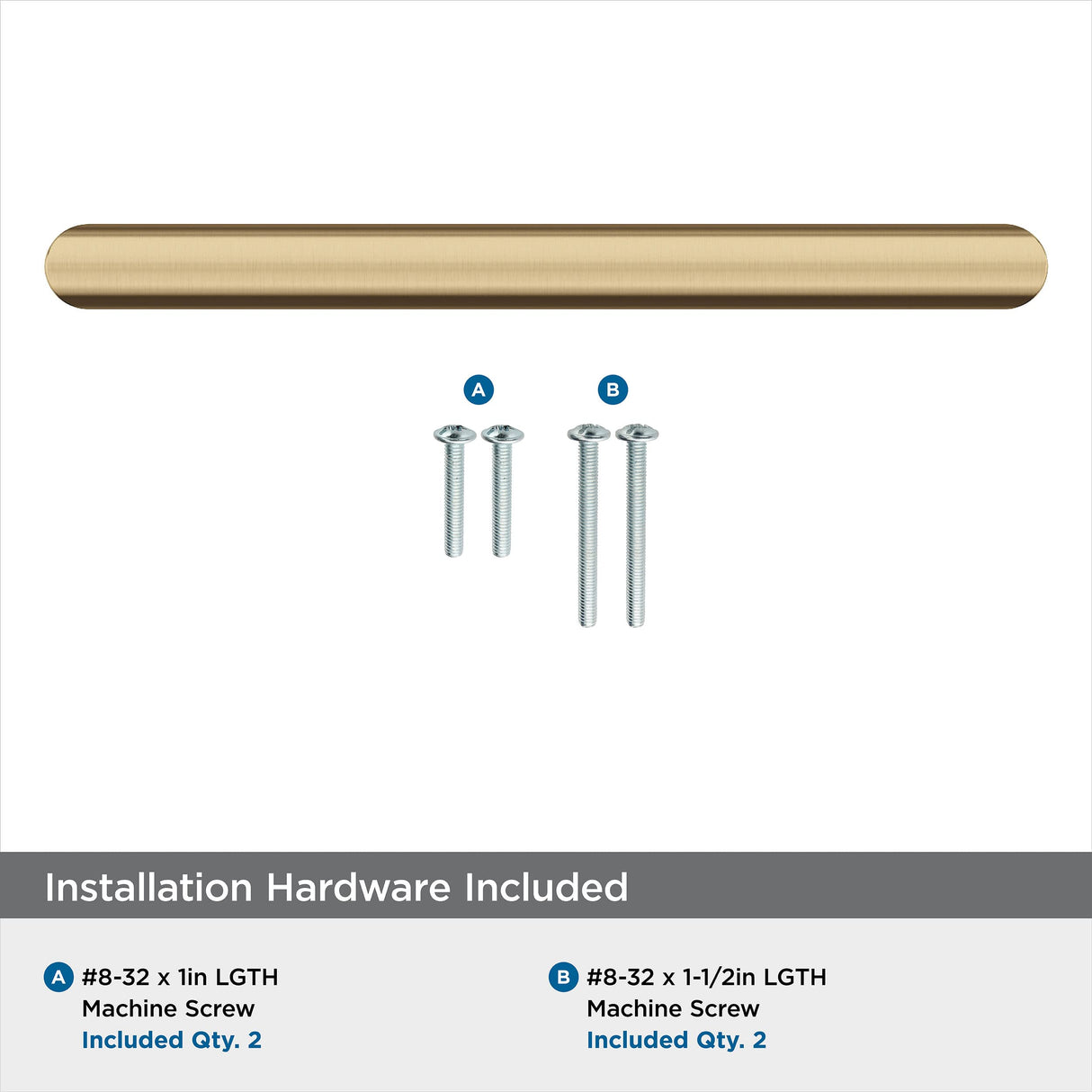 Amerock Cabinet Pull Champagne Bronze 5-1/16 in (128 mm) Center-to-Center Drawer Pull Revolve Kitchen and Bath Hardware Furniture Hardware