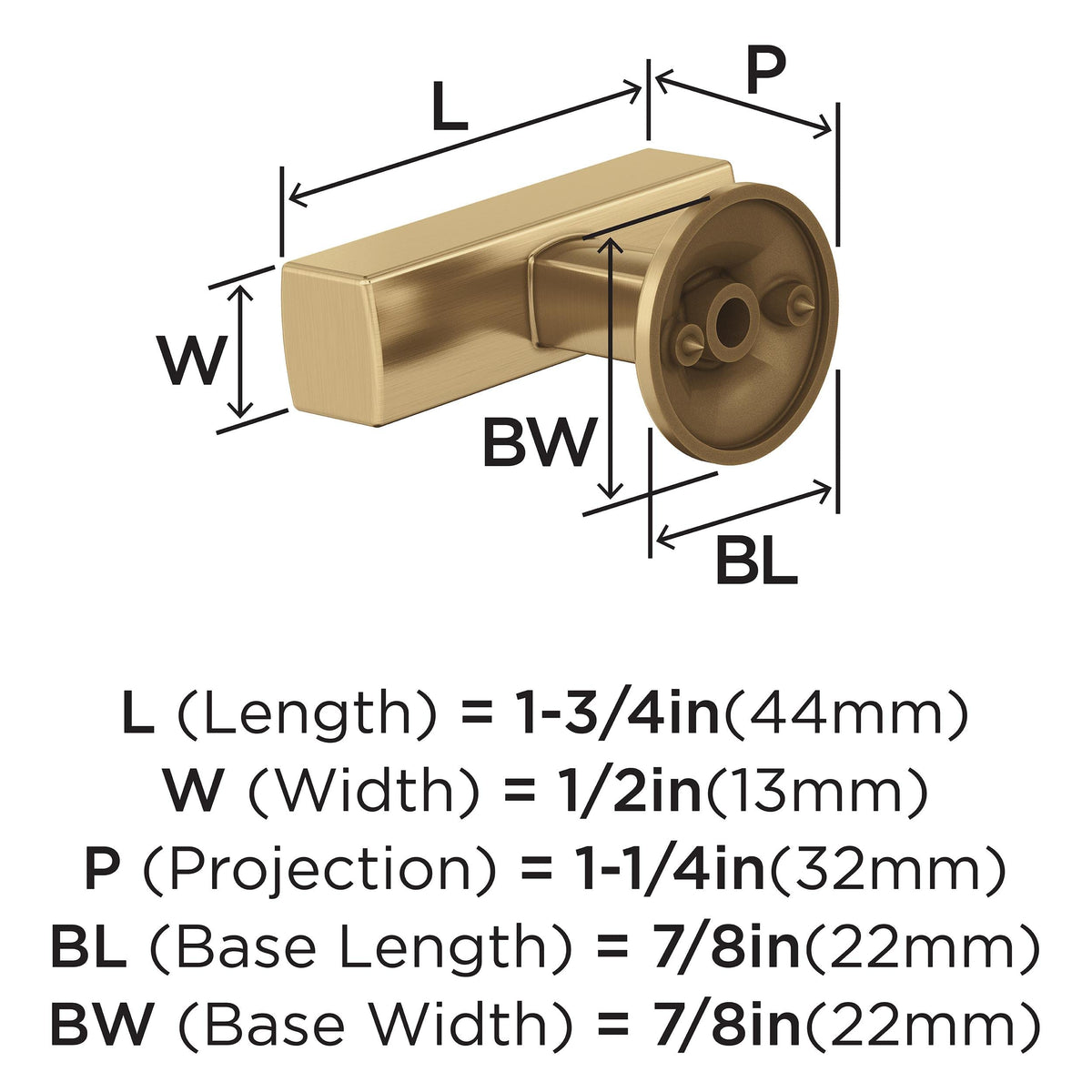 Amerock BP37100CZ Everett Knob, Champagne Bronze