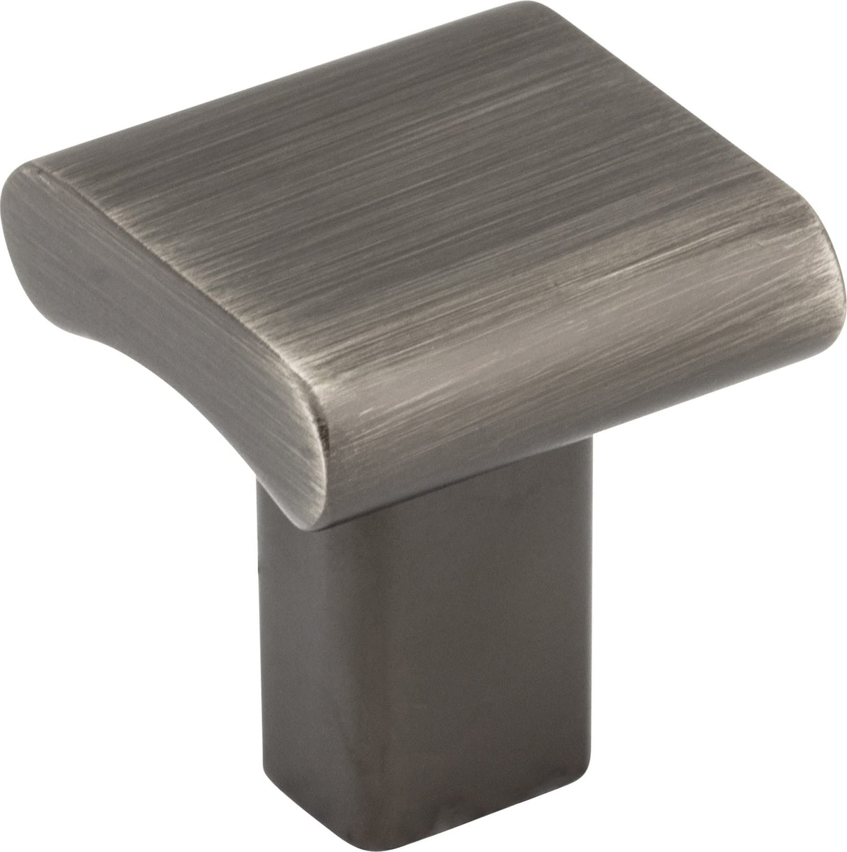 Elements 183BNBDL 1" Overall Length Brushed Pewter Square Park Cabinet Knob