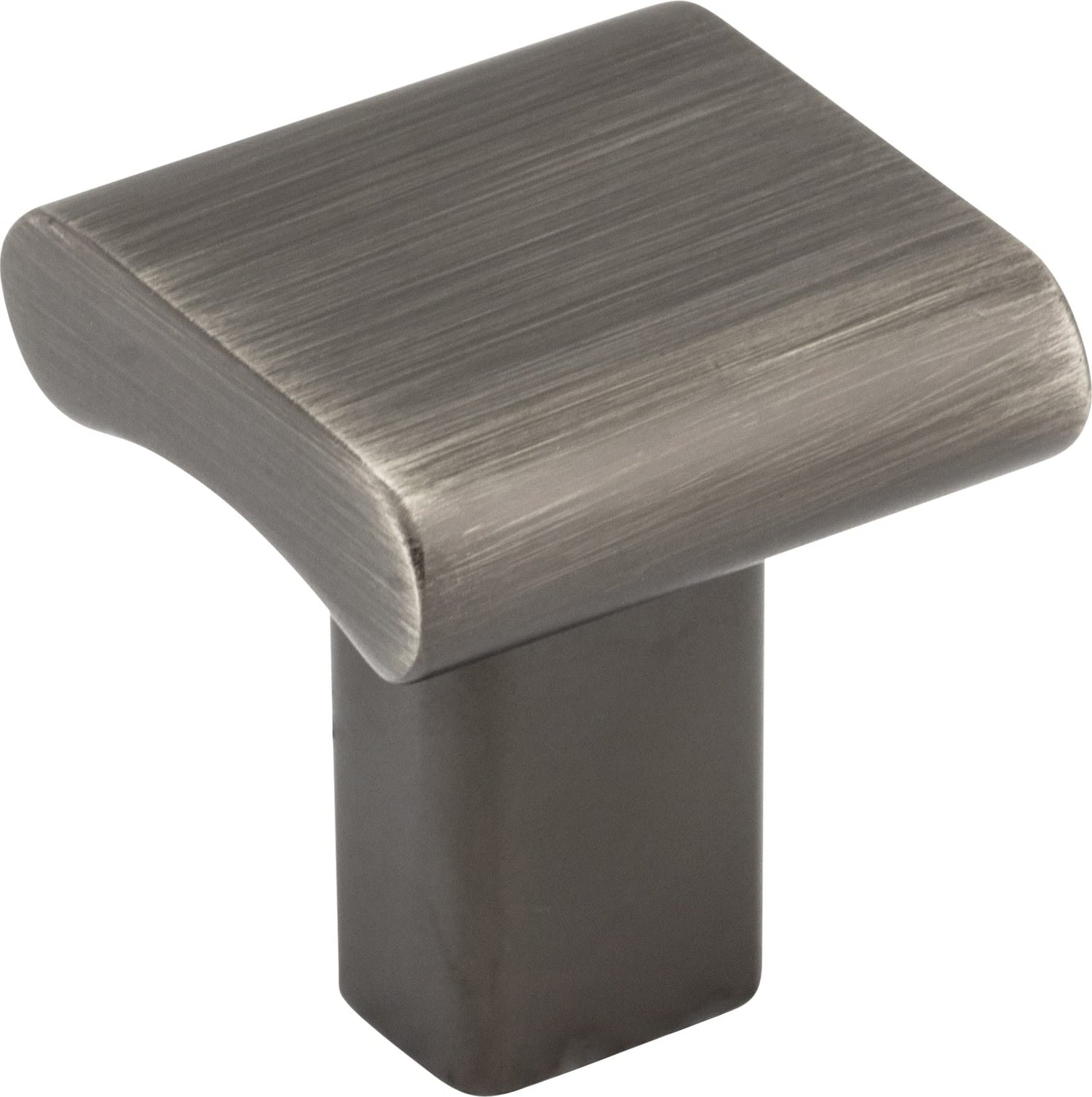 Elements 183BNBDL 1" Overall Length Brushed Pewter Square Park Cabinet Knob