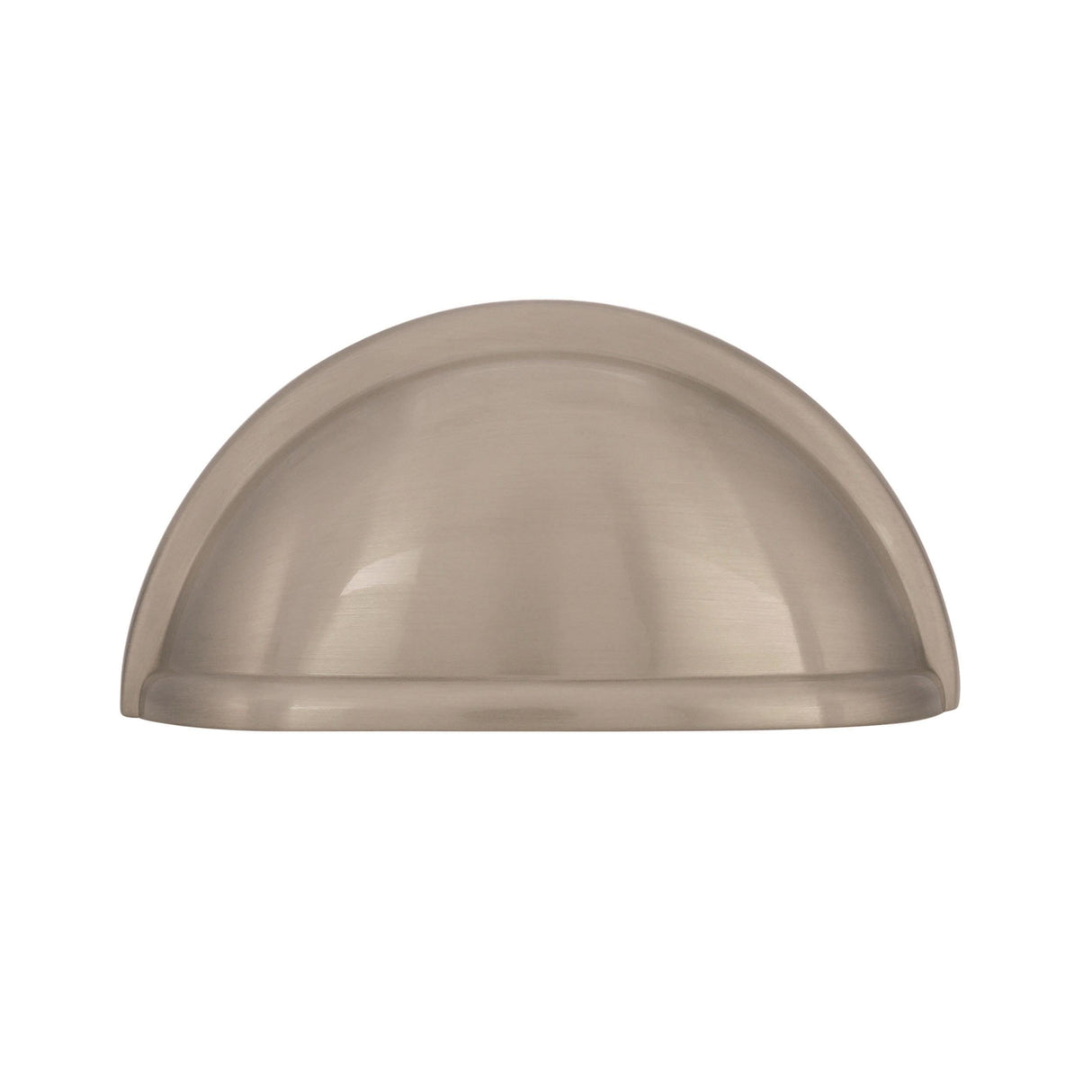 Amerock Cabinet Cup Pull Satin Nickel 3 inch (76 mm) Center to Center Cup Pulls 1 Pack Drawer Pull Drawer Handle Cabinet Hardware