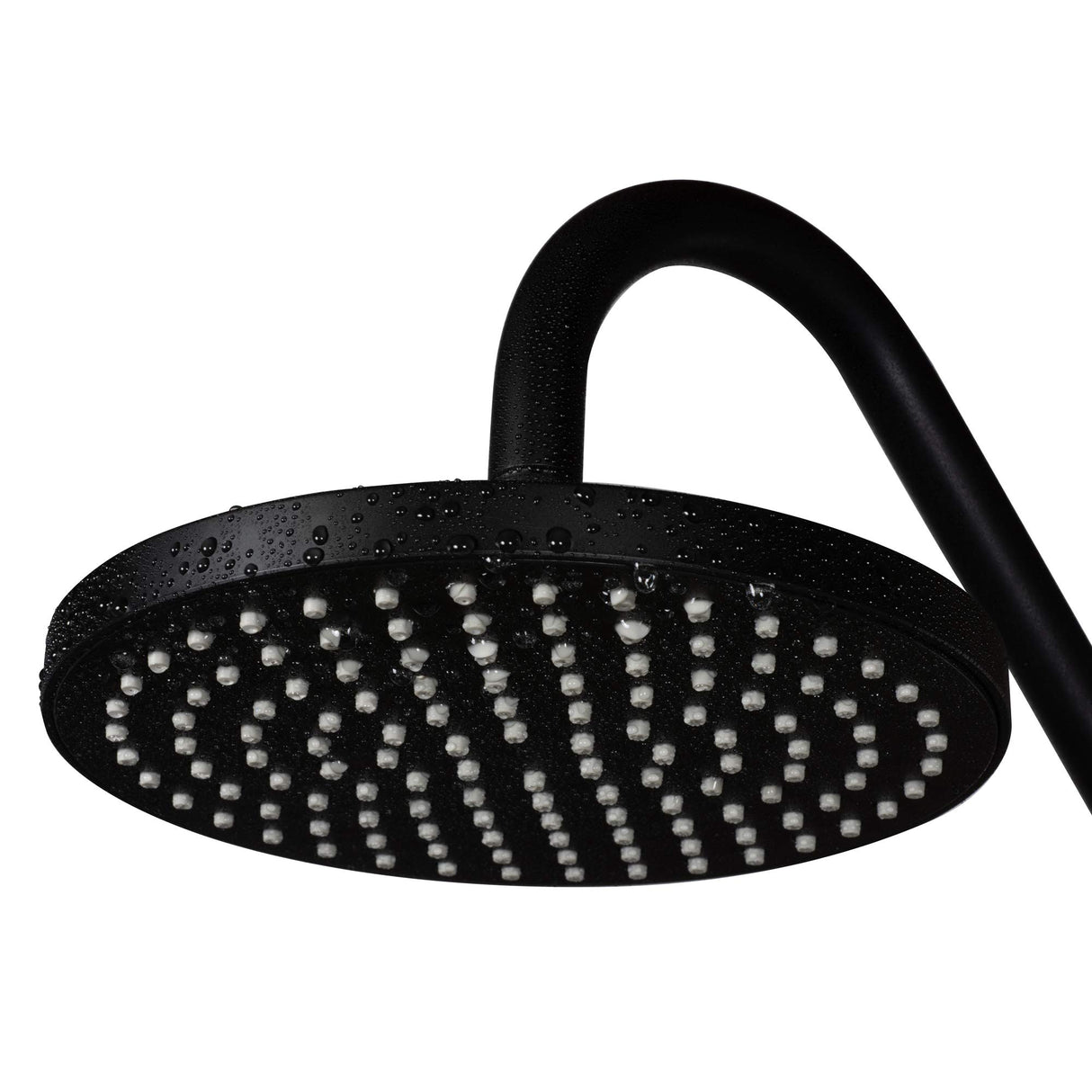 PULSE ShowerSpas 1011-lll-MB Kauai III Shower System, with 8" Rain Showerhead, 5-Function Hand Shower, Adjustable Slide Bar and Soap Dish, Matte Black Finish