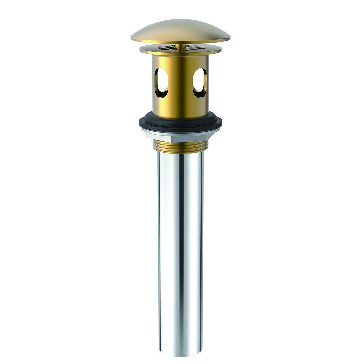 Gerber D495008BB Brushed Bronze 1 1/4" Drain With Overflow With Cover & Grid Strainer