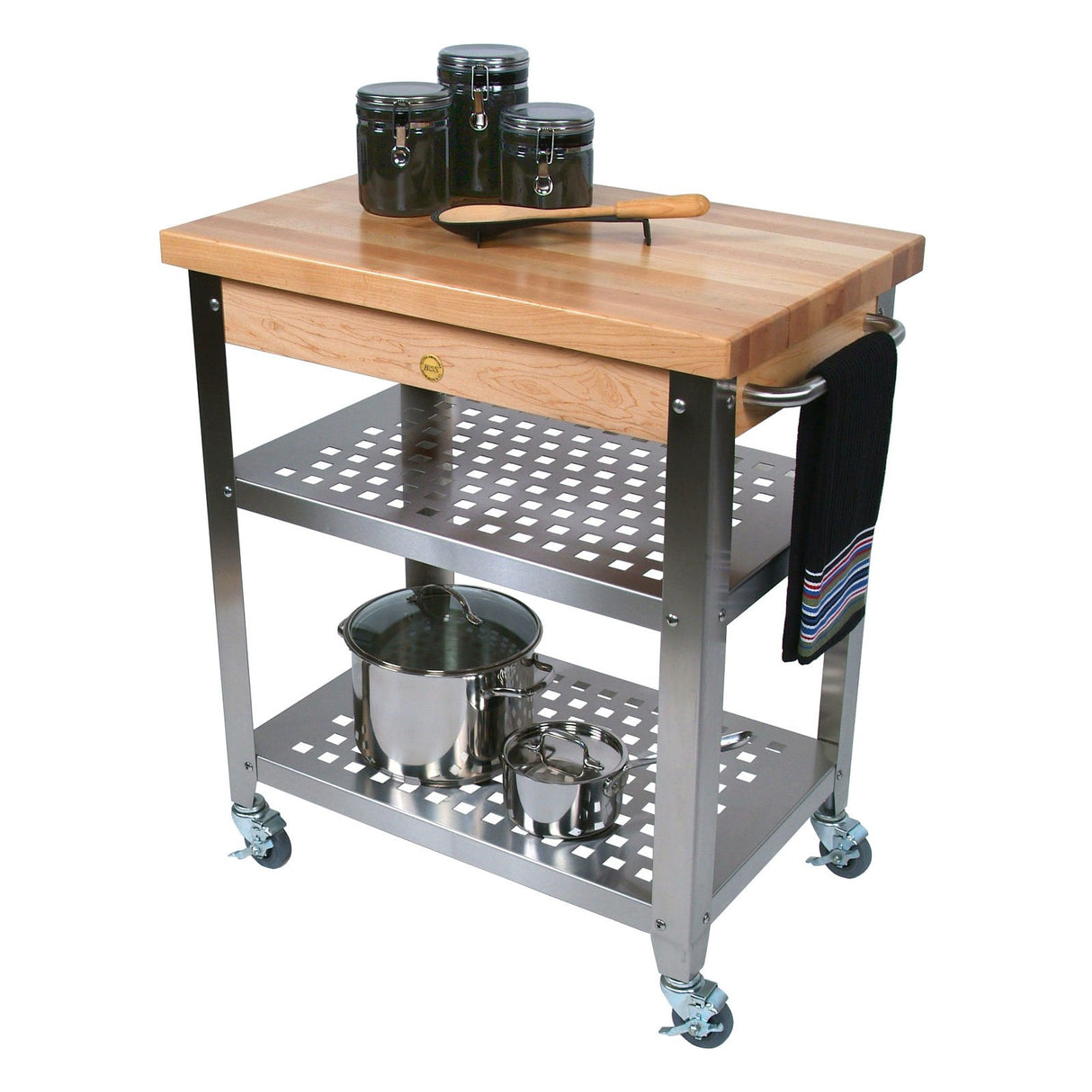 John Boos CUCR05-SHF-UG Co. Cucina Rosato Kitchen Cart #Cucr3020