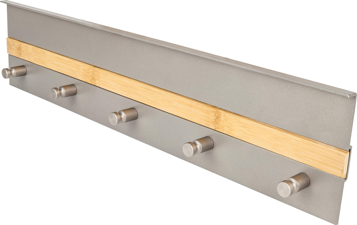 Hardware Resources SRSS970-BAM Hanging 5-Hook Shelf for Smart Rail Storage Solution