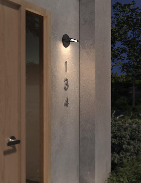 Kuzco EW25707-BK MARO 7" EXTERIOR WALL BLACK 7W 120VAC LED 3000K 90CRI